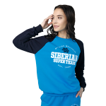Sweatshirt pour femme Siberian Super Team (couleur: bleu ciel, taille: XS)