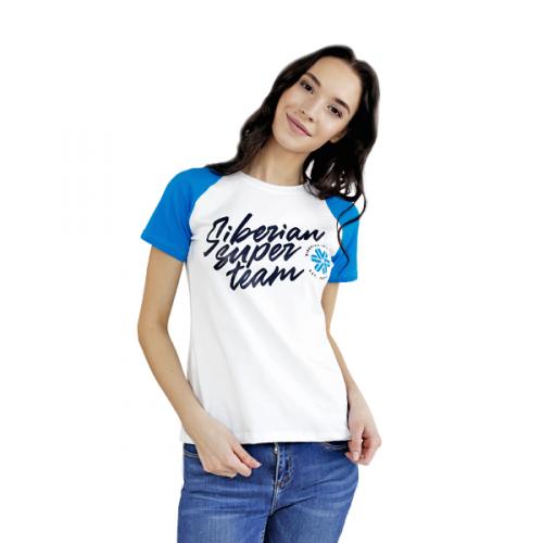 Siberian Super Team T-shirt for women (color: white, size: S) 107015