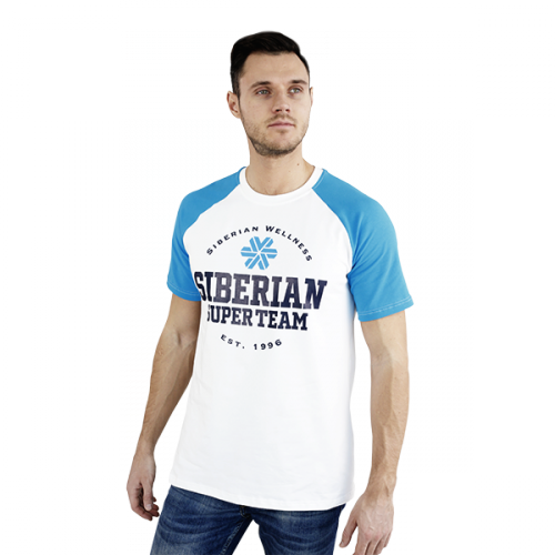 Siberian Super Team CLASSIC T-shirt for men (color: white, size: L) 106914