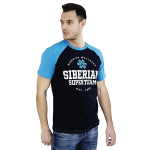 T-shirt da uomo Siberian Super Team CLASSIC (colore: blu, taglia: L)