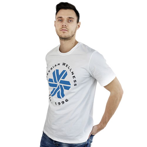 Un t-shirt pour homme Siberian Wellness (couleur blanche, taille L) 106923