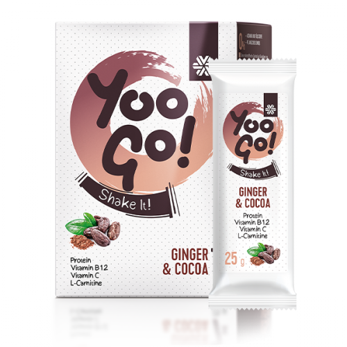 Yoo Go! Shake it! Cacao y jengibre, 175 g 500541