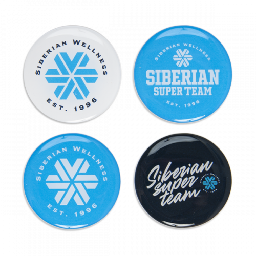 Set of Siberian Wellness stickers (4 pcs.) 107056