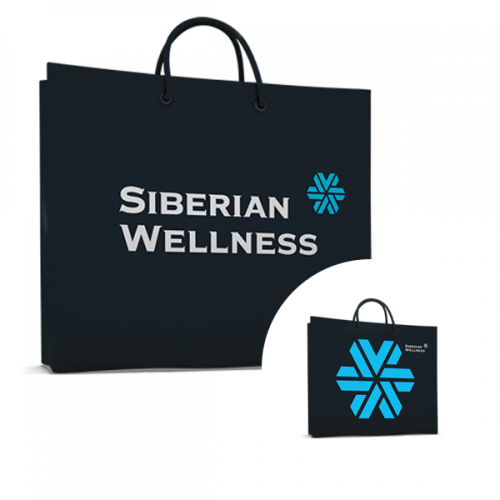 Бумажный пакет Siberian Wellness (300x240x90 мм) 106928